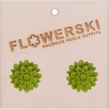 Náušnice Náušnice - FLOWERSKI GREEN APPLE GREEN APPLE