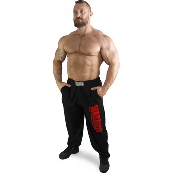 Bizon Gym Tepláky 105 - černá/červená Černá XL