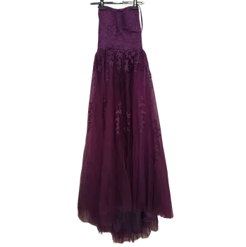 Dámské šaty Krásné společenské korzetové šaty s krajkou a organzou (sklad) Fialová 8