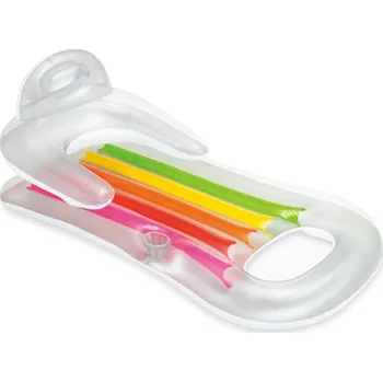 Intex 58802 Nafukovací lehátko King Kool stříbrná