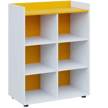 Šatní skříň QN 3 - 8N skříň, nika, 1030x800x400, bílá/žlutá odio