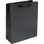 Šperky4U Větší dárková taška perleťově černá - KR0365-K