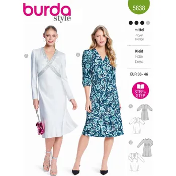 Volný čas Tištěný střih šaty s překřížením, koktejlové šaty