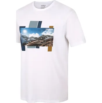 Pánské tričko Husky Pánské bavlněné triko Tee Skyline M XL, white