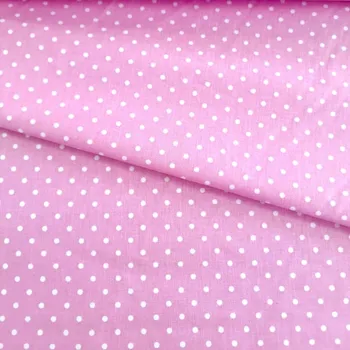 Bavlna růžová puntík jemný č.115 cena za 1 metr Český výrobce