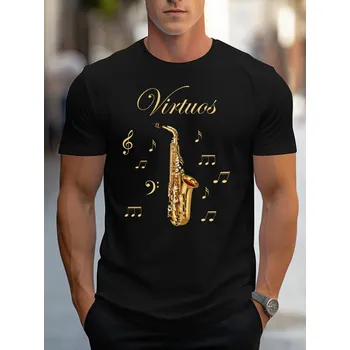 Pánské tričko STRIKER Pánské tričko virtuos saxofon Velikost: S