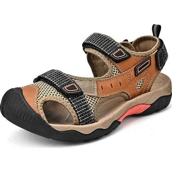 Dámské sandále Outdoorové pánské sandály MIX115 Barva: Hnědá, Velikost: 43