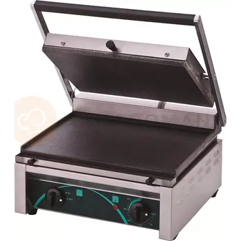 Barová židle Elektrický kontaktní gril na panini, 2 hladké desky, 410x410x205 mm | RESTO QUALITY, RN101-C