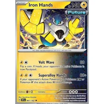 Volný čas Pokémon TEF 061/162 Iron Hands - Temporal Forces Stav: Near Mint, Verze: NORMAL