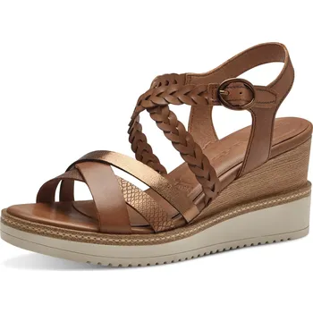 Dámské sandále DÁMSKÉ SANDÁLY TAMARIS 1-28220-42 305 HNĚDÁ Barva: HNĚDÁ, Velikost: 41