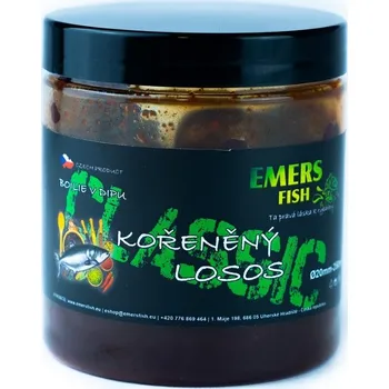 Boilies Emersfish Boilie Classic V Dipu Kořeněný Losos 20 mm 200 ml