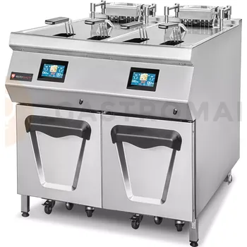 fritéza Fritéza elektrická, filtr oleje, dotyková obrazovka, 60 kW, 2x 25 l, 800x900x850 mm | RESTO QUALITY, RQ.PLS.ODFE.020
