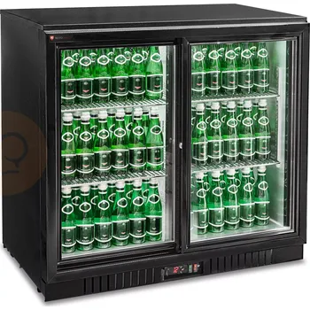 Chladicí barová skříň, podpultová chladnička, 205 l, posuvné dveře, 900x530x835 mm | RESTO QUALITY, RQ-208SC