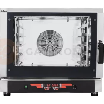 Konvektomat, 5xGN1/1, 5x 600x400 mm, sonda, 9 programů, 6,45 kW, 840x910x750 mm | RESTO QUALITY, FED05