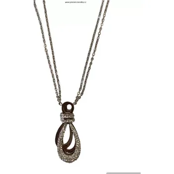 Přívěsek Ocelový náhrdelník se SW kamínky (Přívěsek z chirurgické oceli)