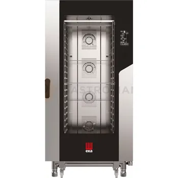 Konvektomat plynový 20x GN 1/1 s přímým nástřikem, elektronické ovládání | EKA, Millennial Black Mask GASTRO