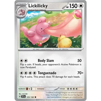 Karetní hra Lickilicky 125/162 - Temporal Forces Typ karty: Reverse Holo