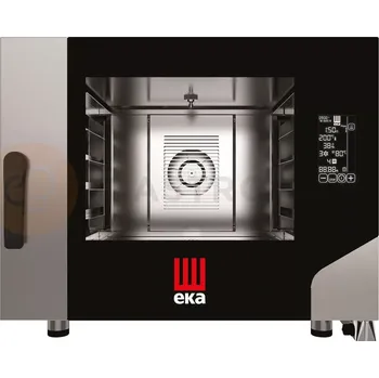 Konvektomat plynový 4x 600x400, s přímým nástřikem, elektronické ovládání | EKA, Millennial Black Mask BAKERY