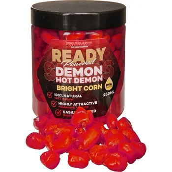 Návnadová surovina Starbaits Kukuřice Bright Ready Seeds Hot Demon 250ml