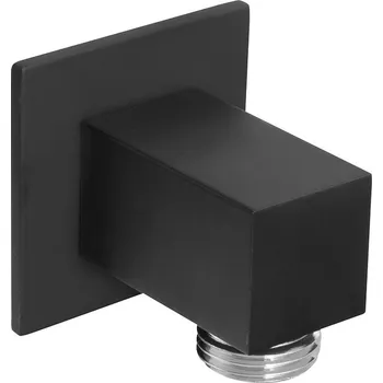 Tyč na sprchový závěs Sapho stěnový vývod sprchy hranatý černá SG302NE