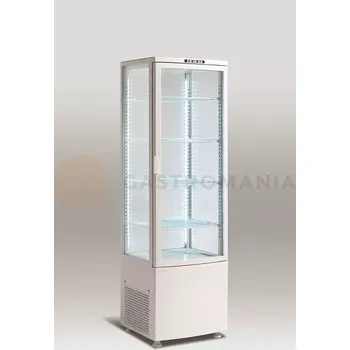 Chladící cukrářská vitrína, LED, 235 l, 515x485x1690 mm | RESTO QUALITY, RTC236