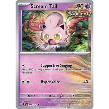 Karetní hra Scream Tail 077/162 - Temporal Forces Typ karty: Non-Holo