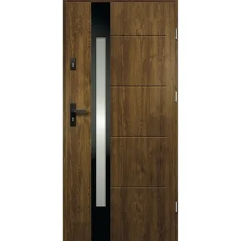 Vchodové dveře Vchodové dveře ocelové Ariadna P55 80 P zlatý dub otevírání ven