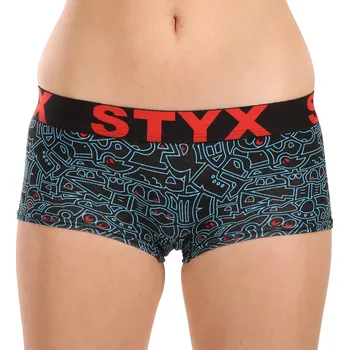 Kalhotky Dámské kalhotky Styx art s nohavičkou doodle (IN1256) XL Možnost vrácení zboží ZDARMA do 120 dnů!