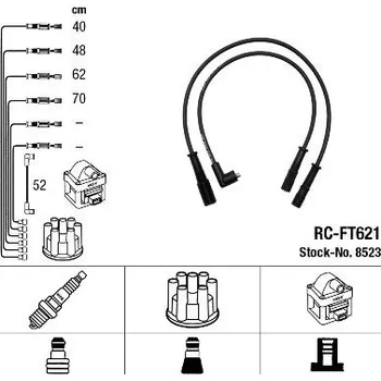 Zapalovací kabel Sada kabelů pro zapalování NGK RC-FT621