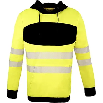Pánská mikina Korntex Reflexní pracovní mikina KX1002 Signal Yellow-Black 5XL