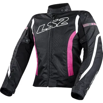 Moto bunda LS2 GATE LADY JACKET BLACK PINK - M