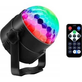 Diskotéková koule Profi RGB Projekční Disco Disko Koule Automatická Audio Synchronizace
