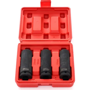 Ruční nářadí Nástrčné rázové hlavice 1/2", L=78 mm, sada 3 ks, Kraft&Dele KD11750