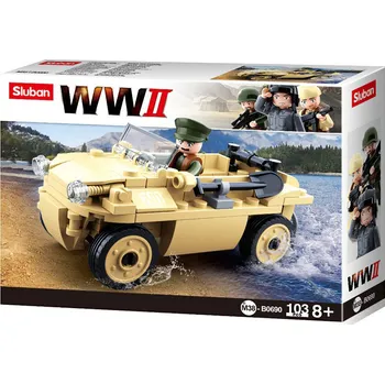 Stavebnice Sluban Sluban Stavebnice WW2 M38-B0690 Německý obojživelný vůz Schwimmwagen