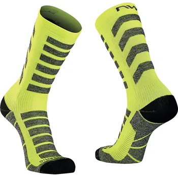 Pánské ponožky Pánské Ponožky NORTHWAVE HUSKY CERAMIC HIGH SOCK C89212045_40 – Žlutá S
