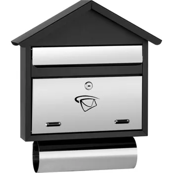 Poštovní schránka Poštovní schránka domeček LUX10 - černo-bílá