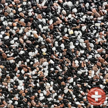 Kamenný koberec Báča Beton Kamenný koberec na stěnu Vector Frakce: Jemná (0,7 – 1,8 mm), vydatnost setu 3,5 m², Doporučené použití v: exteriéru - polyuretanové pojivo