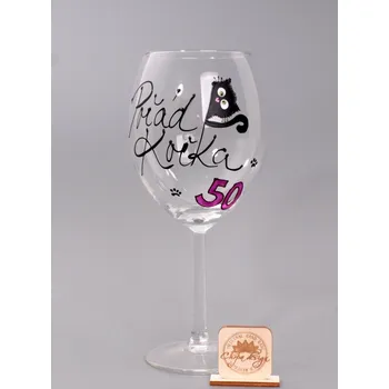 Sklenice MAXI VÍNOVKA - 50 - pořád kočka