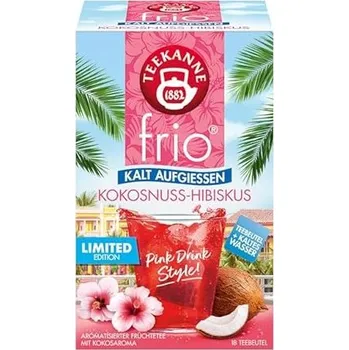 TEEKANNE FRIO OVOCNÝ LEDOVÝ ČAJ KOKOS A IBIŠEK 45g NĚMECKO!
