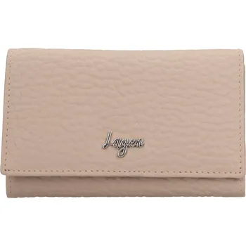 Malá dámská kožená peněženka Lagen Lorraine - béžovo-šedá