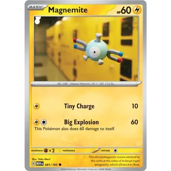 Sběratelská karetní hra Magnemite 081/165 - Scarlet & Violet 151 Typ karty: Reverse Holo
