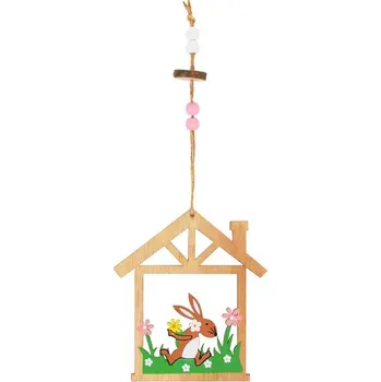 Velikonoční dekorace MFP dřevěná dekorace zajíc 10cm XC20190627 2221411