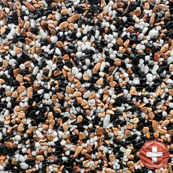 Kamenný koberec Báča Beton Kamenný koberec na stěnu Coto Frakce: Hrubá (4 – 8 mm), vydatnost setu 2,6 m², Doporučené použití v: exteriéru - polyuretanové pojivo