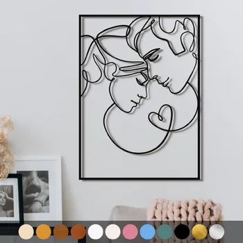 Obraz WoodenPuzzle.cz Dřevěný obraz - Partneři Barva: Palisandrová lazura, Velikost: L