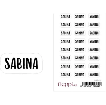 samolepka Fleppi Samolepky se jmény - Sabina