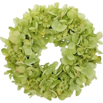 umělá květina Umělý věnec Hortenzie zelená, pr. 24 cm