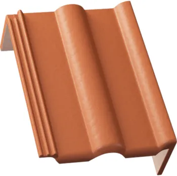 KM BETA Taška střešní pultová okrajová pravá elegant cihlová