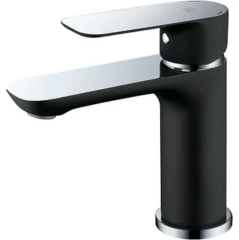 Vodovodní baterie BELAGGIO RIO 4141 Stojánková umyvadlová vodovodní baterie, ČERNÁ/CHROM RIO4141C