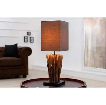 Lampička Designová stolní lampa Euphoria 45cm hnědá