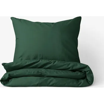 Povlečení Vánoční bavlněné povlečení - tmavě zelené 140 x 200 a 70 x 90 cm